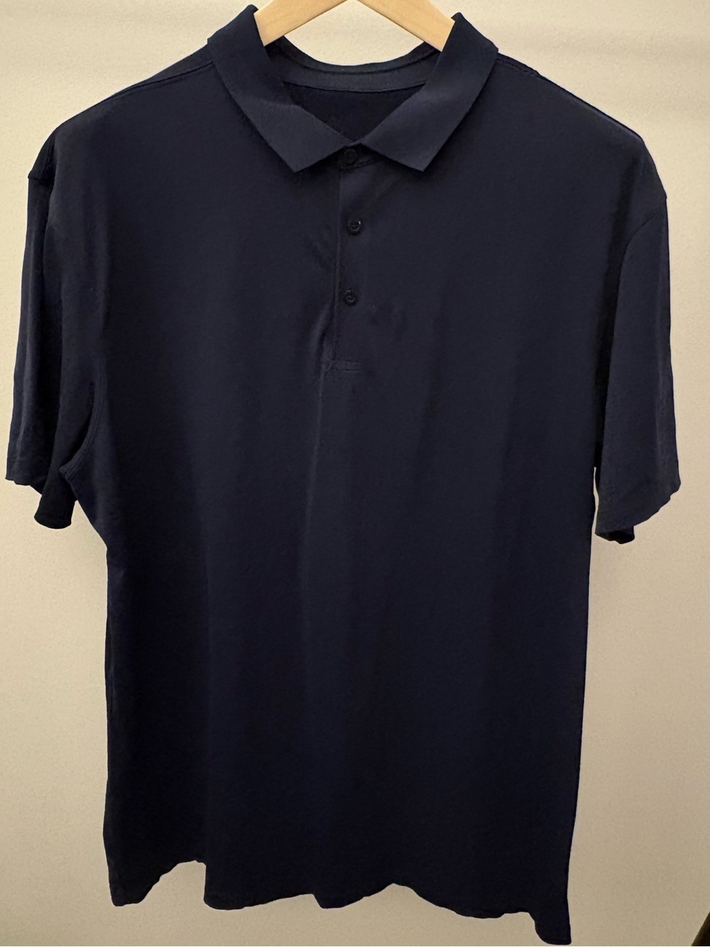 Lululemon Polo Shirt S/S Navy Blue Tech Extra Stretch XXL
